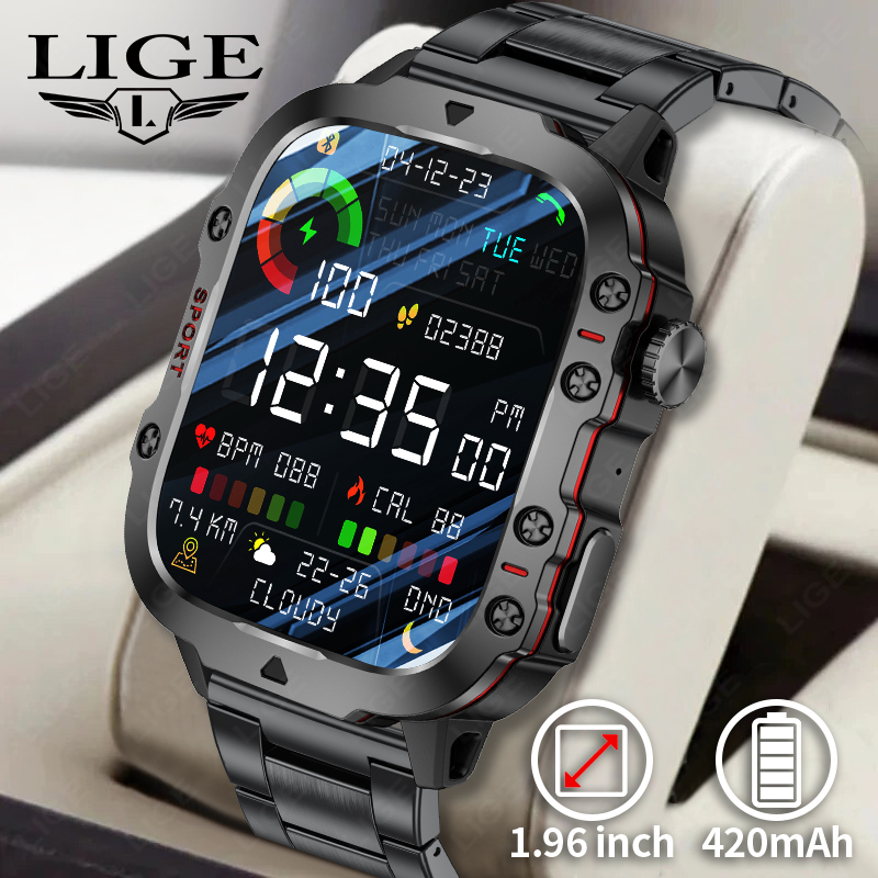 Smartwatch Touch - 2026 Rugged Military Fitness Smart Watch
