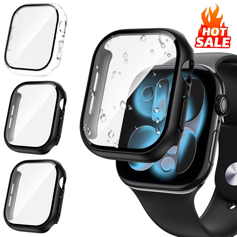 Smartwatch Band Accessories - 3pcs Glass+Cover For Apple Watch case
