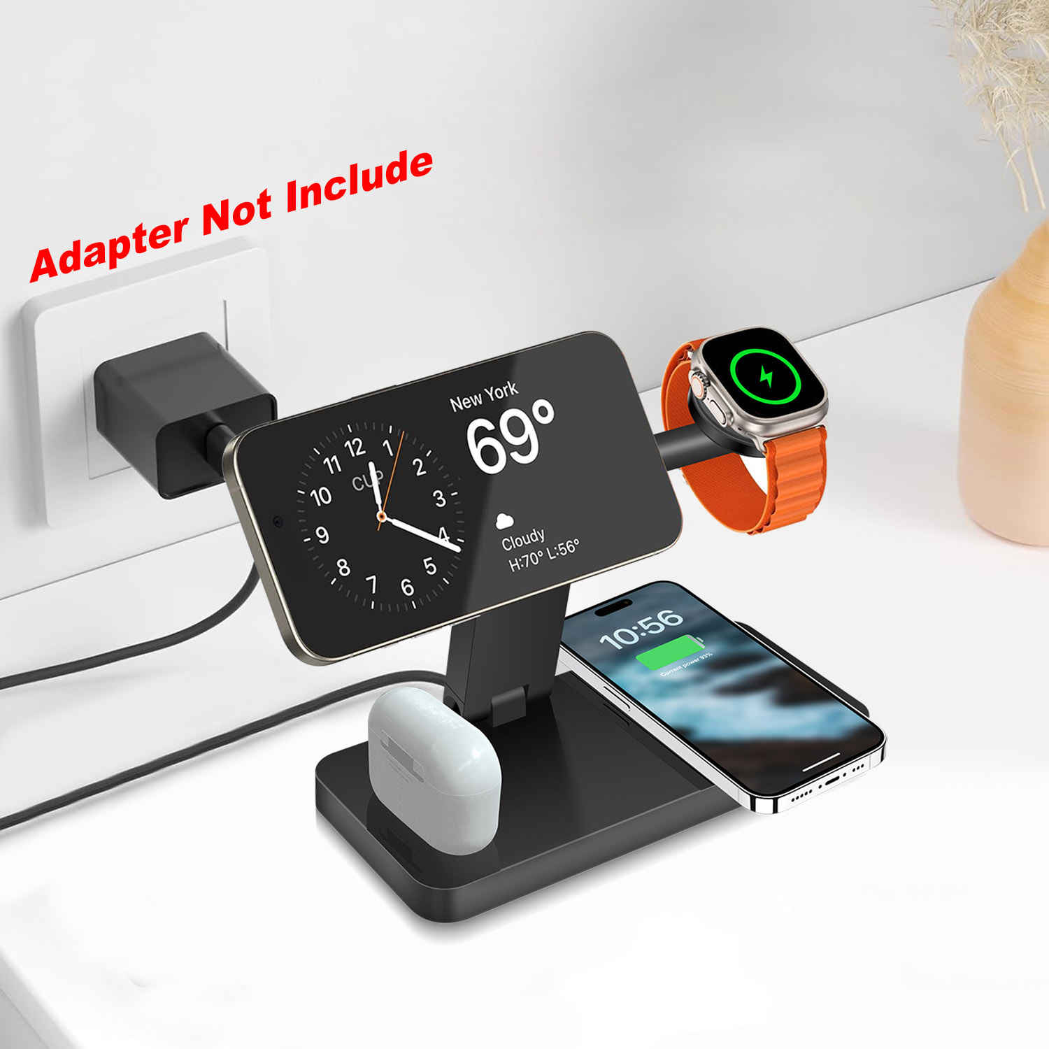 Smartwatch Ac - 4 in 1 Magnetic Wireless Charger