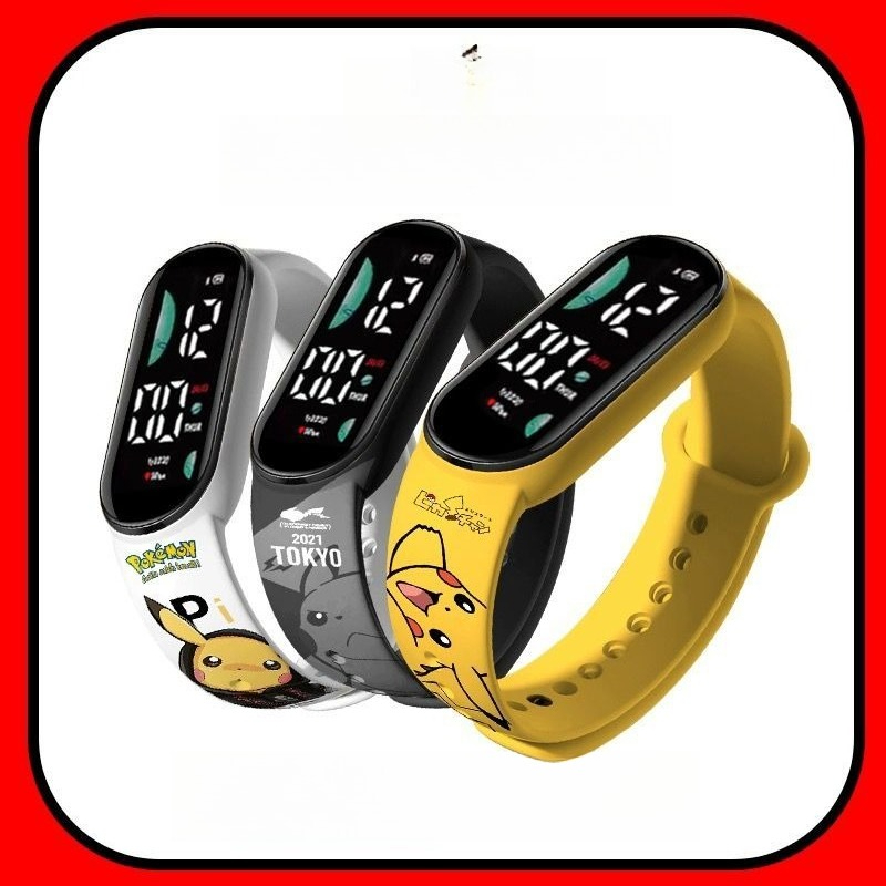 Accessories With Watch - Pokémon cartoon pattern digital watch student