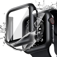 Watch Case Bumper - Black Cover Carbon Fiber PC Bumper