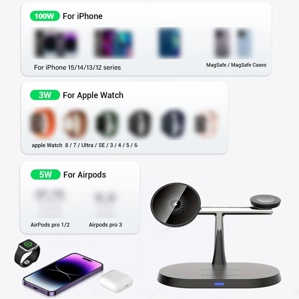 3 in 1 Magnetic Wireless Charg - đánh giá và giá Smartwatch Ac