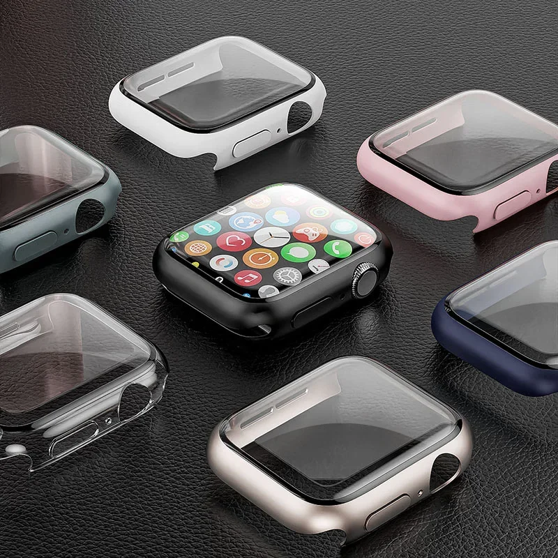 Tempered Glass+cover For Apple - đánh giá và giá Smartwatch Band Accessories