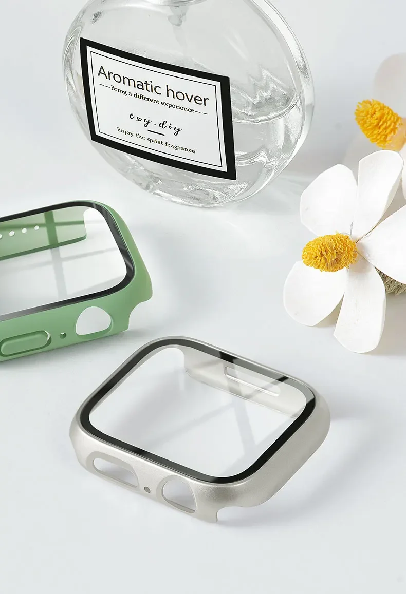 Tempered Glass+cover For Apple - đánh giá và giá Smartwatch Band Accessories