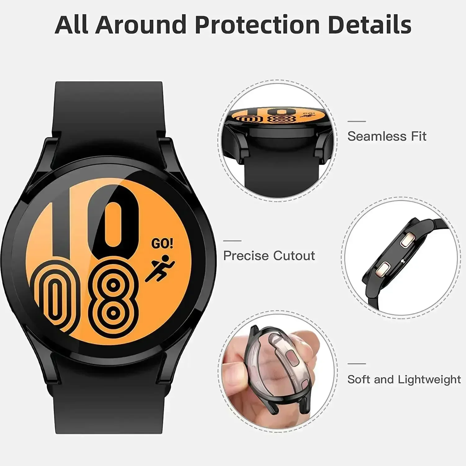 Case for Samsung Galaxy Watch  - đánh giá và giá Accessories For Galaxy Watch 5