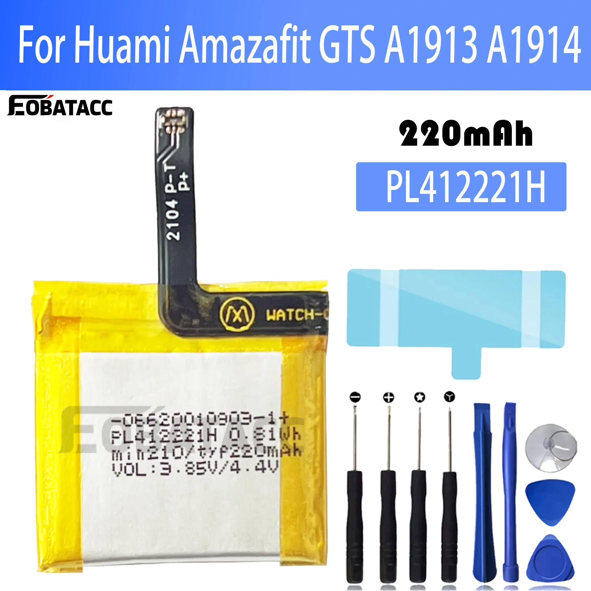 100% Original PL412221H Batter - đánh giá và giá Smartwatch A1914