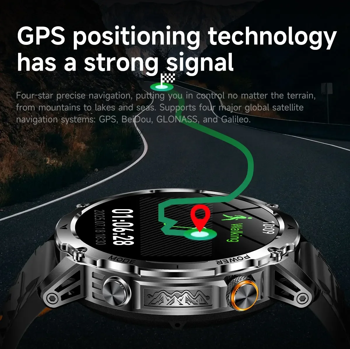 Men's Military Smartwatch with - đánh giá và giá Smartwatch M Active