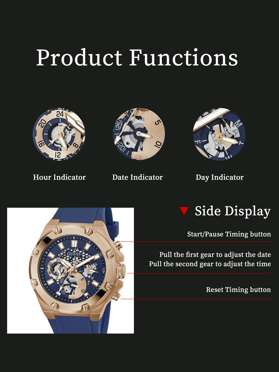 GUESS GW0334G3 Men Watch Multi - đánh giá và giá Smartwatch Guess