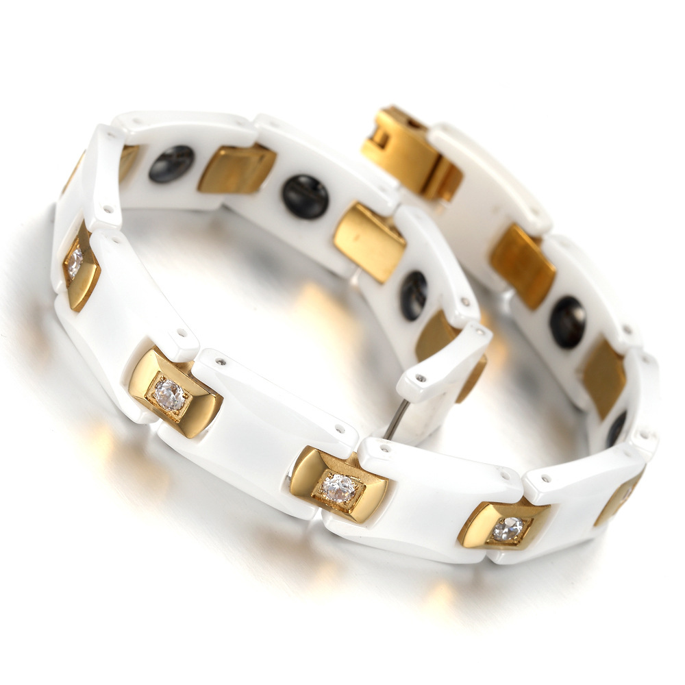 Vinterly Vòng Tay Nữ Dây Chuyề - đánh giá và giá Ceramic Link Bracelet