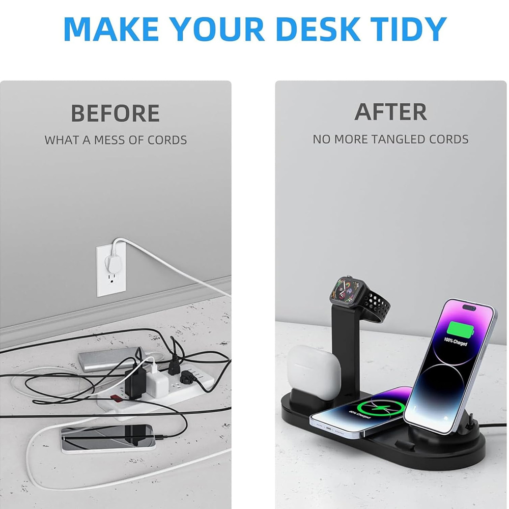 30W 7 in 1 Wireless Charger St - đánh giá và giá Smartwatch Ac