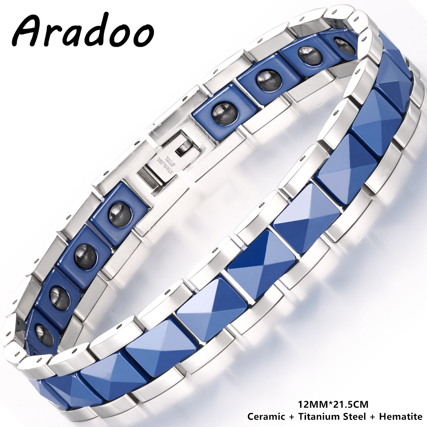 ARADOO Premium Ceramic Titaniu - đánh giá và giá Ceramic Link Bracelet