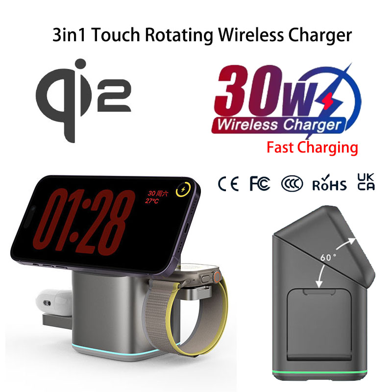 Praiser 25W Qi2 Foldable Touch - đánh giá và giá Smartwatch Touch