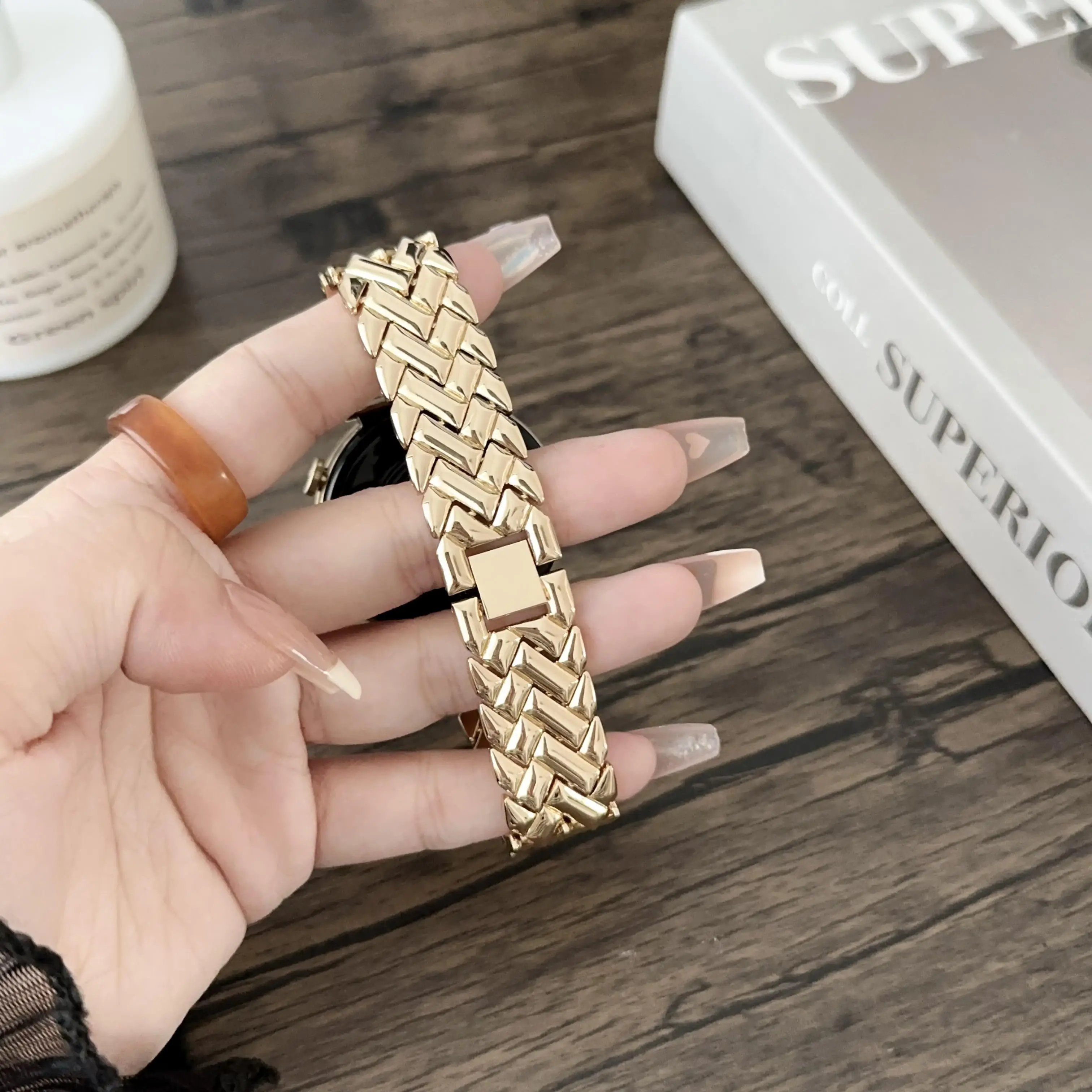 1pc 18mm V-shaped Stainless St - đánh giá và giá Fossil Smartwatch Accessories