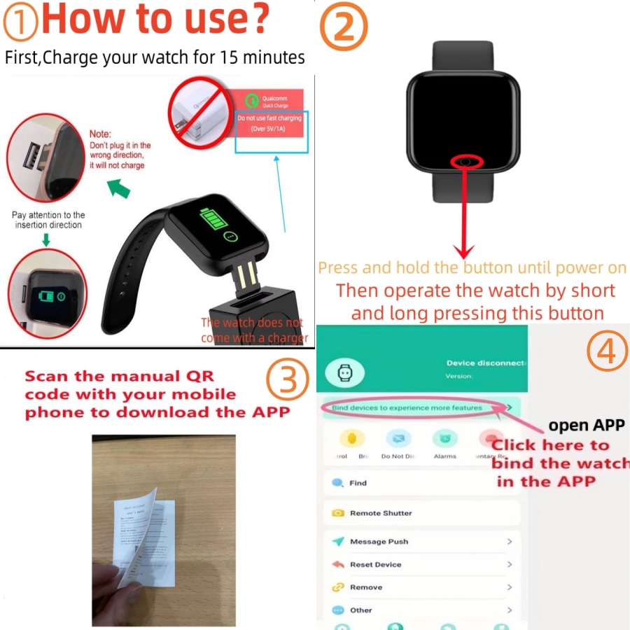 Smart Watch Message Remind Mus - đánh giá và giá Smartwatch Touch