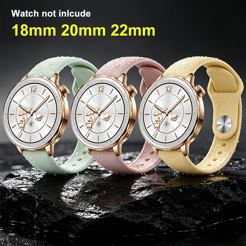 18mm 20 22mm Women Silicone Br - đánh giá và giá Fossil Smartwatch Accessories