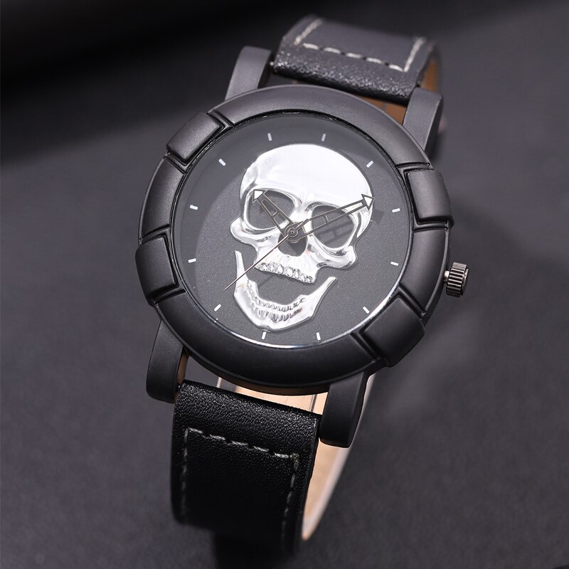 3PCS Set Fashion Mens Skull Wa - đánh giá và giá Accessories With Watch