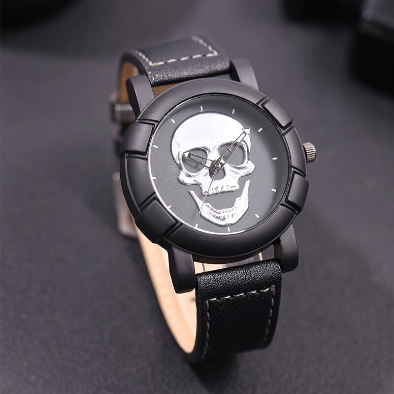 3PCS Set Fashion Mens Skull Wa - đánh giá và giá Accessories With Watch