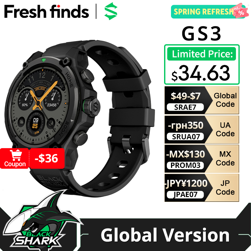 [World Premiere]Blackshark GS3 - đánh giá và giá Smartwatch Faces