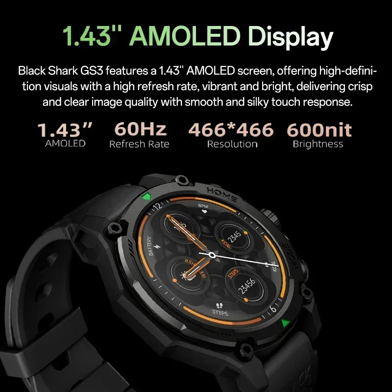 [World Premiere]Blackshark GS3 - đánh giá và giá Smartwatch Faces