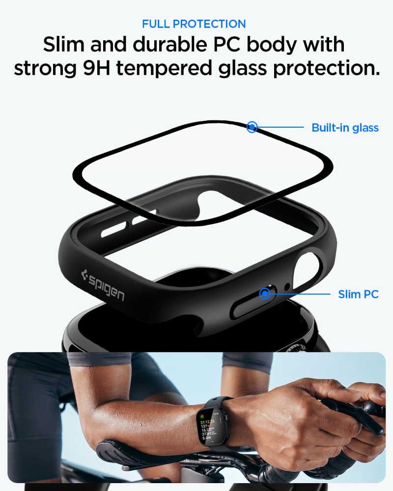 Tempered Glass+Case For Apple  - đánh giá và giá Smartwatch Band Accessories