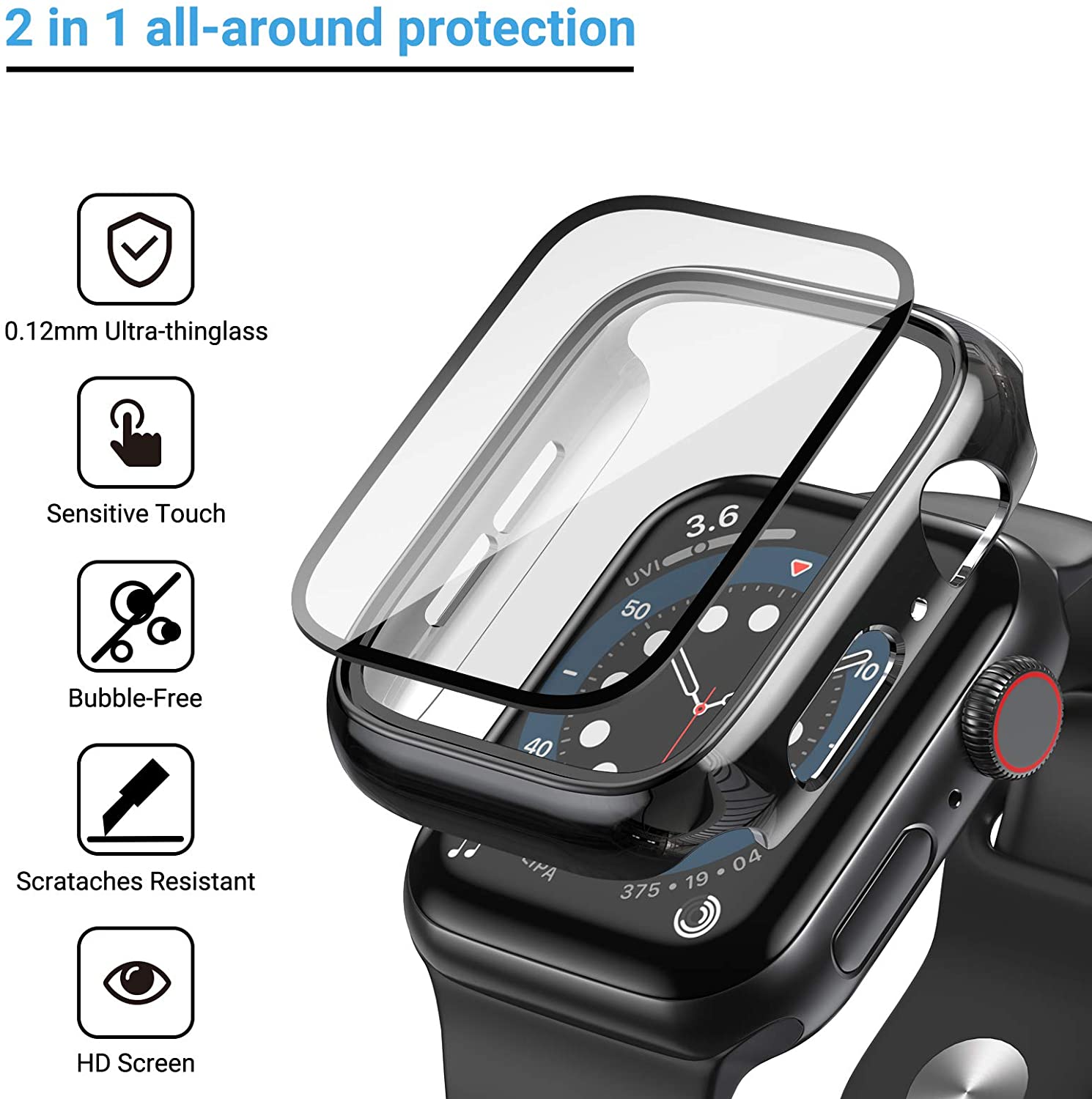 Kính Dành Cho Đồng Hồ Apple Ốp - đánh giá và giá Smartwatch Band Accessories