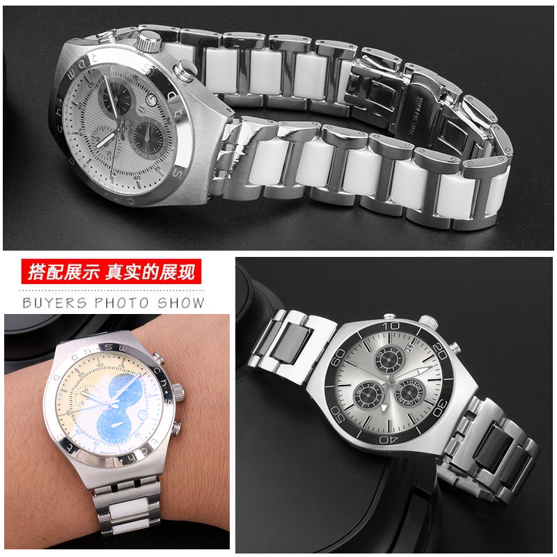For Swatch Ceramic+ Stainless  - đánh giá và giá Ceramic Link Bracelet