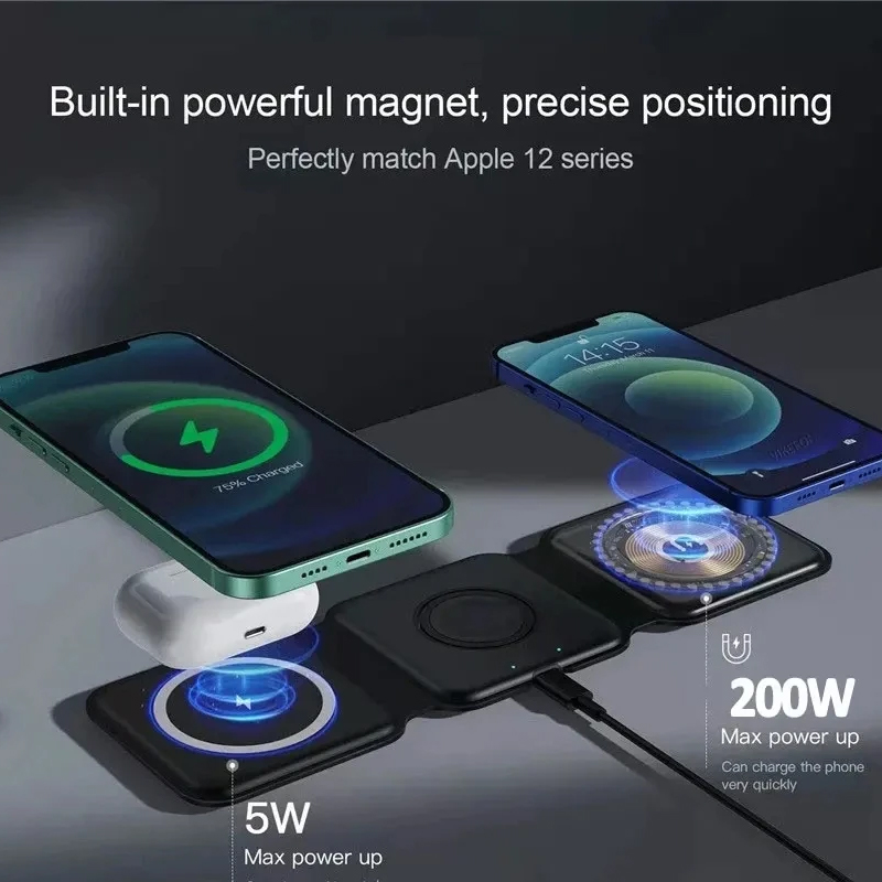 3 In 1 Magnetic Portable Wirel - đánh giá và giá Smartwatch Ac