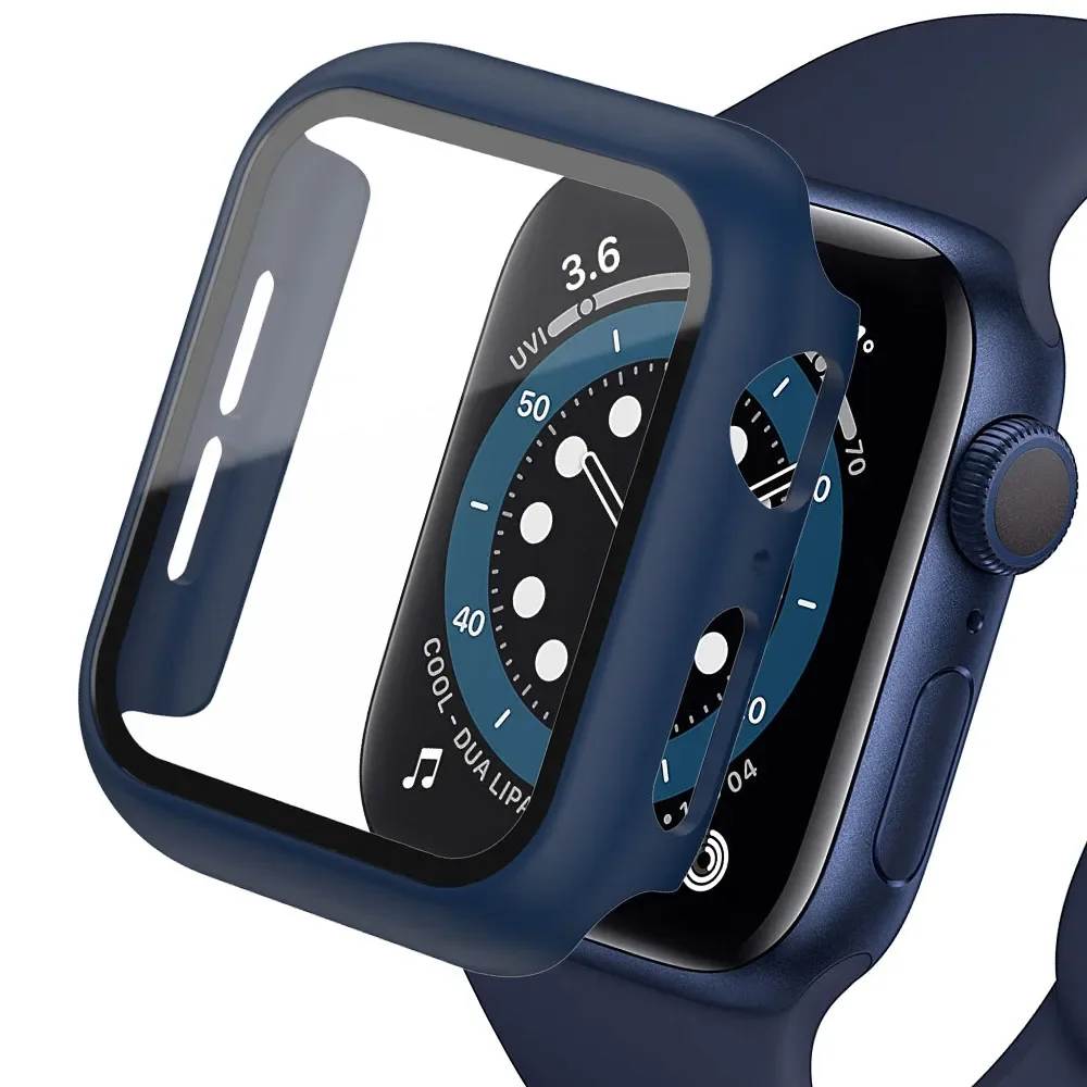 Tempered Glass+cover For Apple - đánh giá và giá Watch Case Bumper