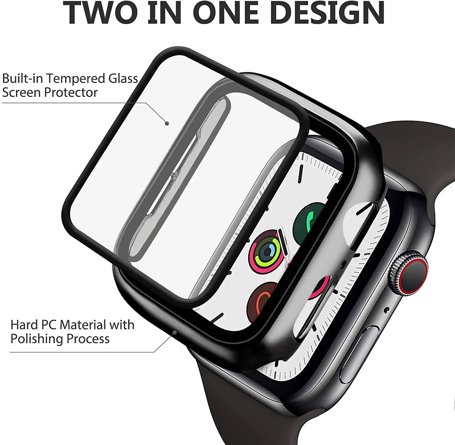 Tempered Glass+cover For Apple - đánh giá và giá Watch Case Bumper