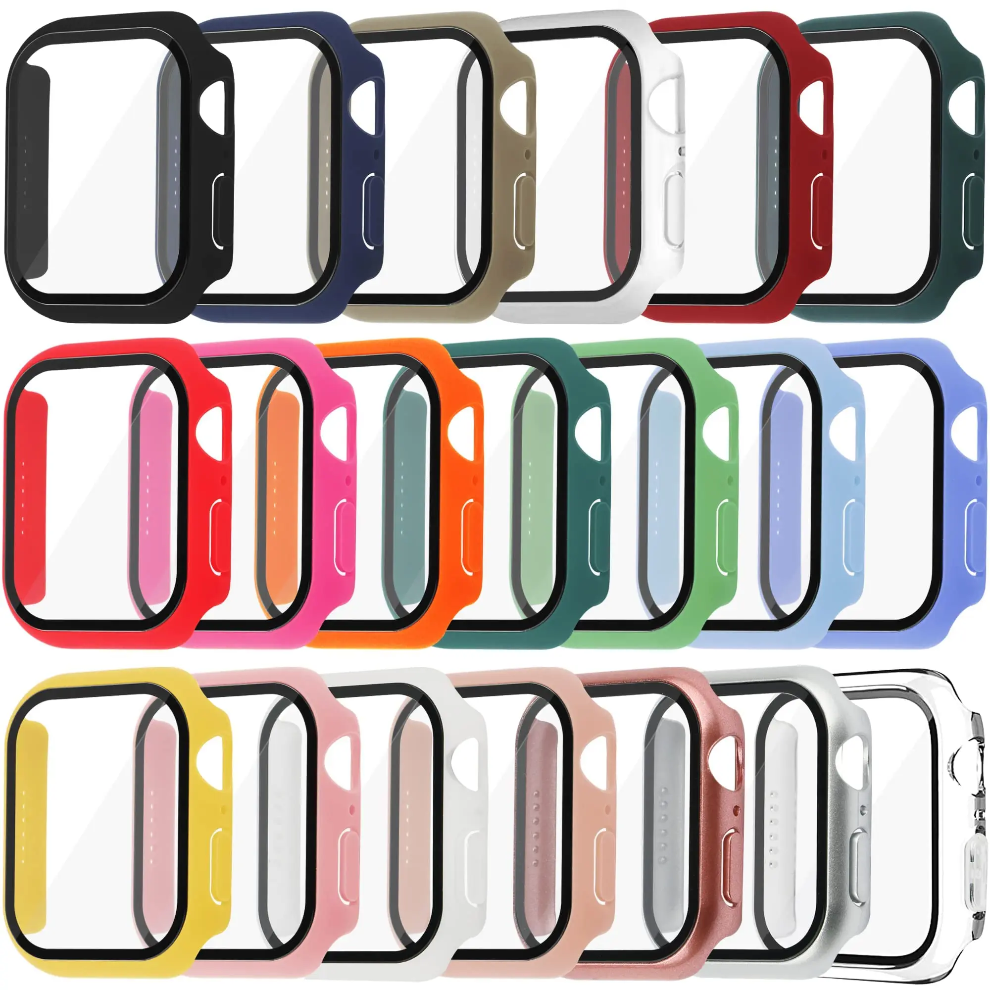 Tempered Glass+Cover For Apple - đánh giá và giá Smartwatch Band Accessories