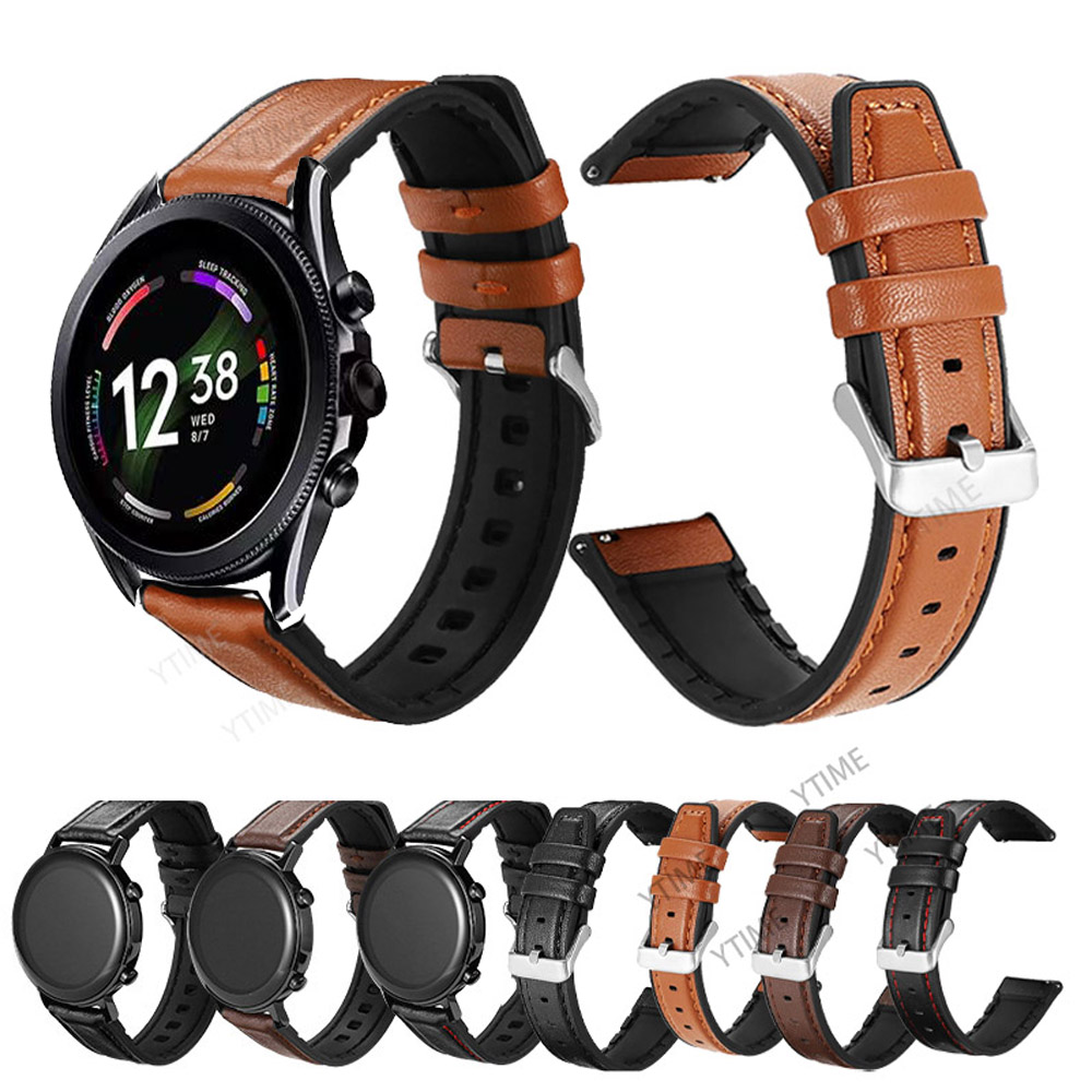 22mm Silicone Leather Band For - đánh giá và giá Fossil Smartwatch Accessories