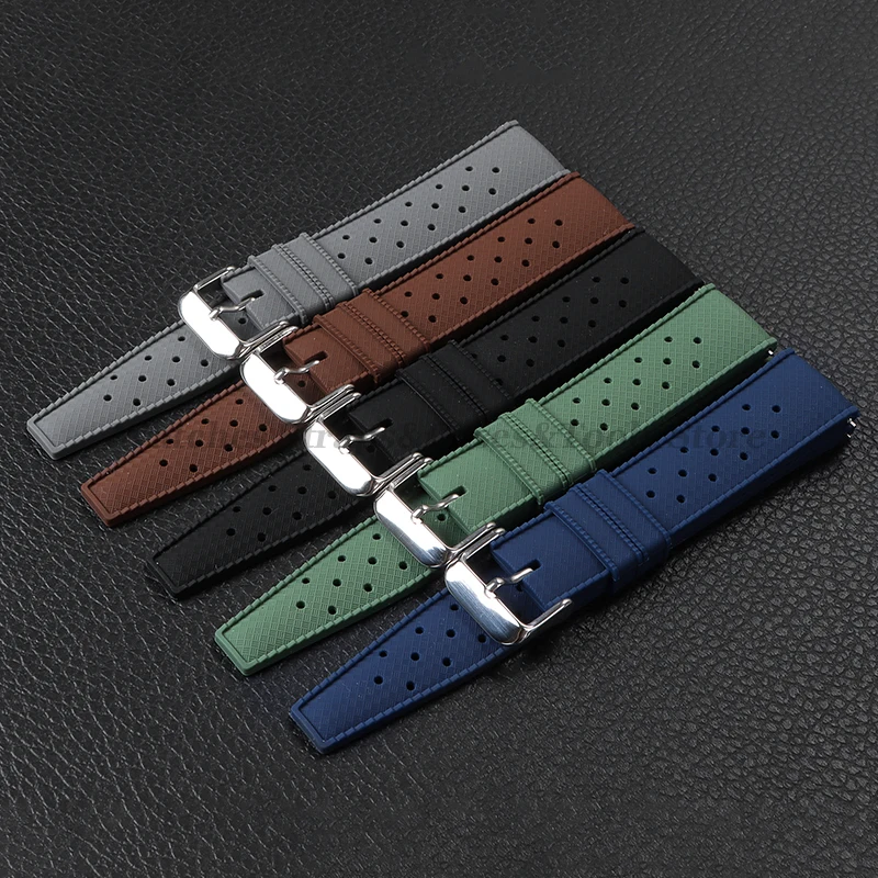 Tropic Silicone Watch Strap 18 - đánh giá và giá Fossil Smartwatch Accessories