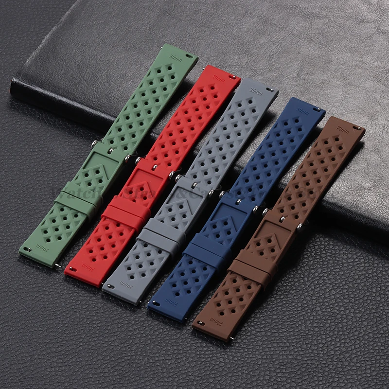 Tropic Silicone Watch Strap 18 - đánh giá và giá Fossil Smartwatch Accessories