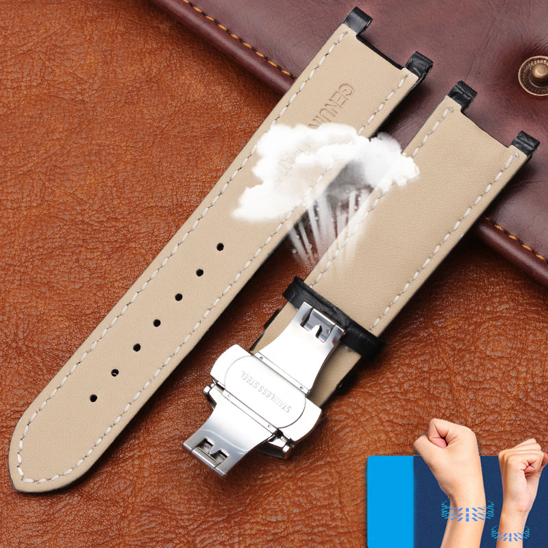 Kiểu Chữ V Dây Da Đồng Hồ 20 - đánh giá và giá Smartwatch Guess