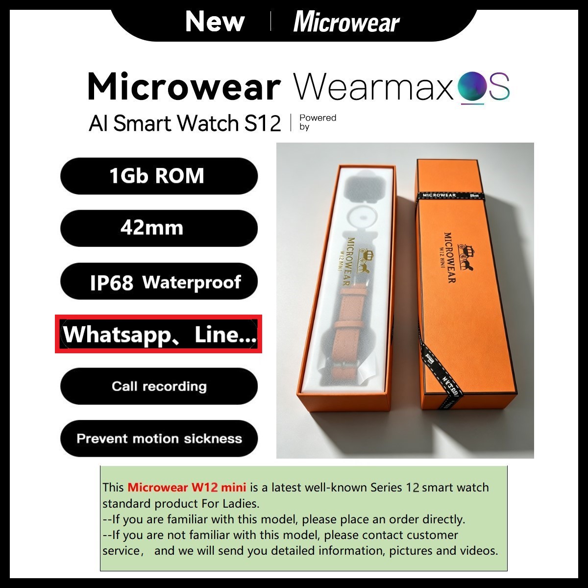 Microwear W12mini Smartwatch R - đánh giá và giá Smartwatch M Active