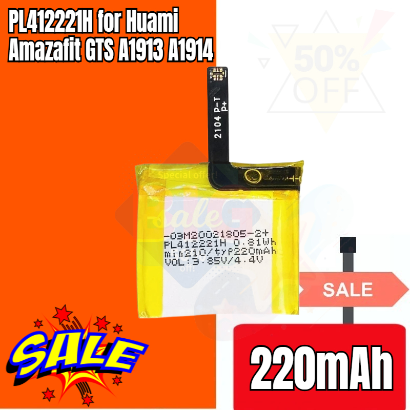 PL412221H 220mAh for Huami Ama - đánh giá và giá Smartwatch A1914