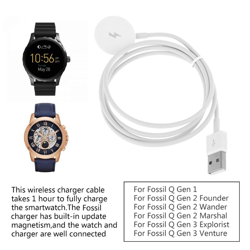 USB Watch Charger Adapter Smar - đánh giá và giá Fossil Smartwatch Accessories