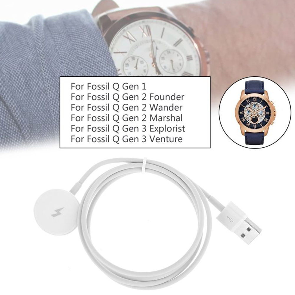 1m Charging Cable Stand Short  - đánh giá và giá Fossil Smartwatch Accessories