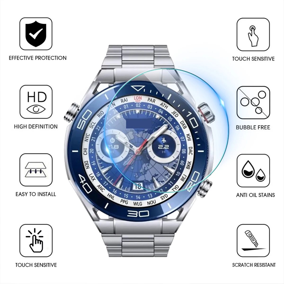 9H Premium Tempered Glass for  - đánh giá và giá Huawei Smartwatch Accessories