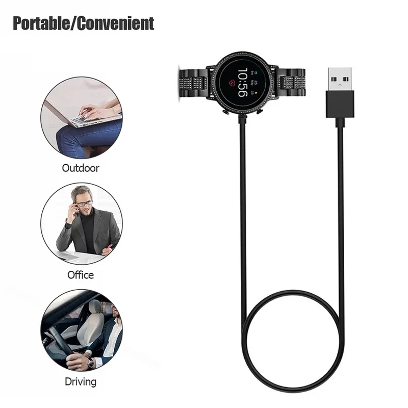 1M USB Magnetic Fast Charger D - đánh giá và giá Fossil Smartwatch Accessories