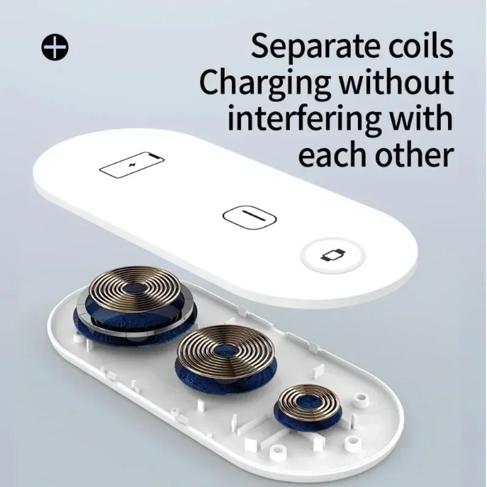 3-in-1 Wireless Charging Pad F - đánh giá và giá Watch Charger Cable