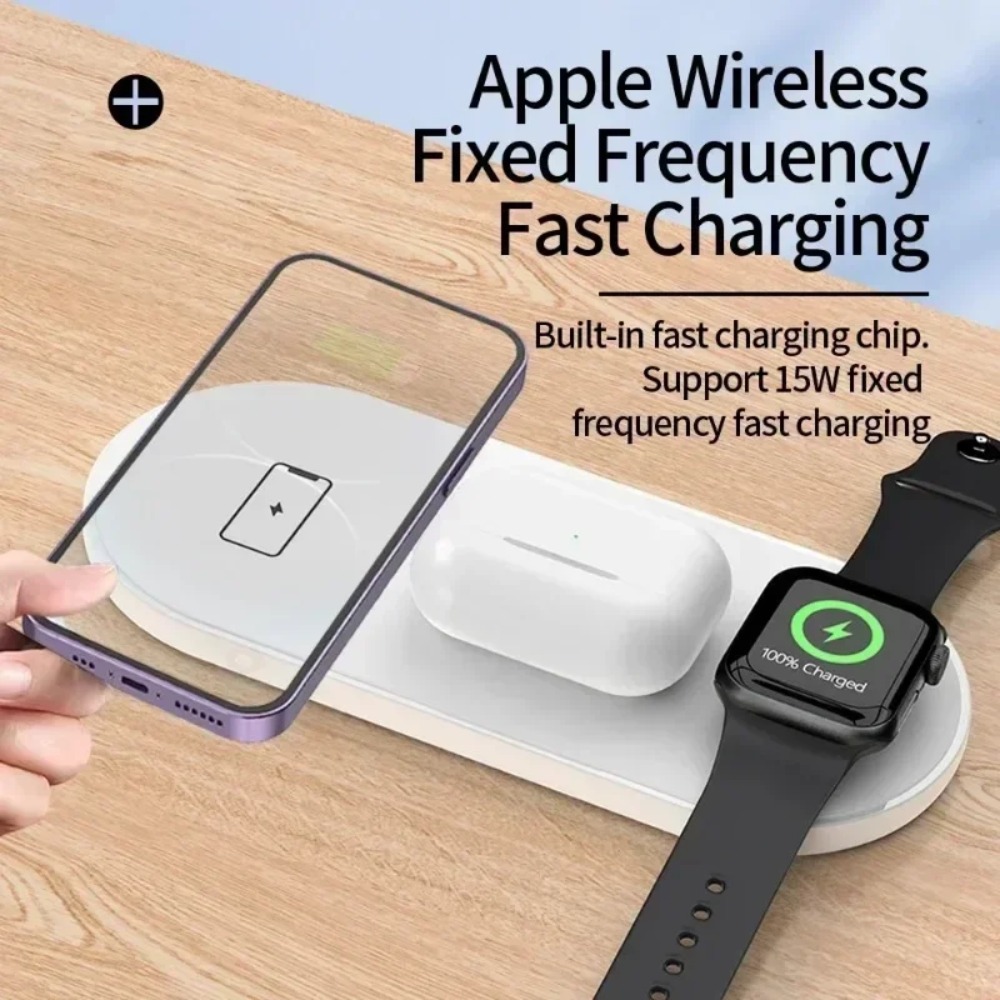 3-in-1 Wireless Charging Pad F - đánh giá và giá Watch Charger Cable