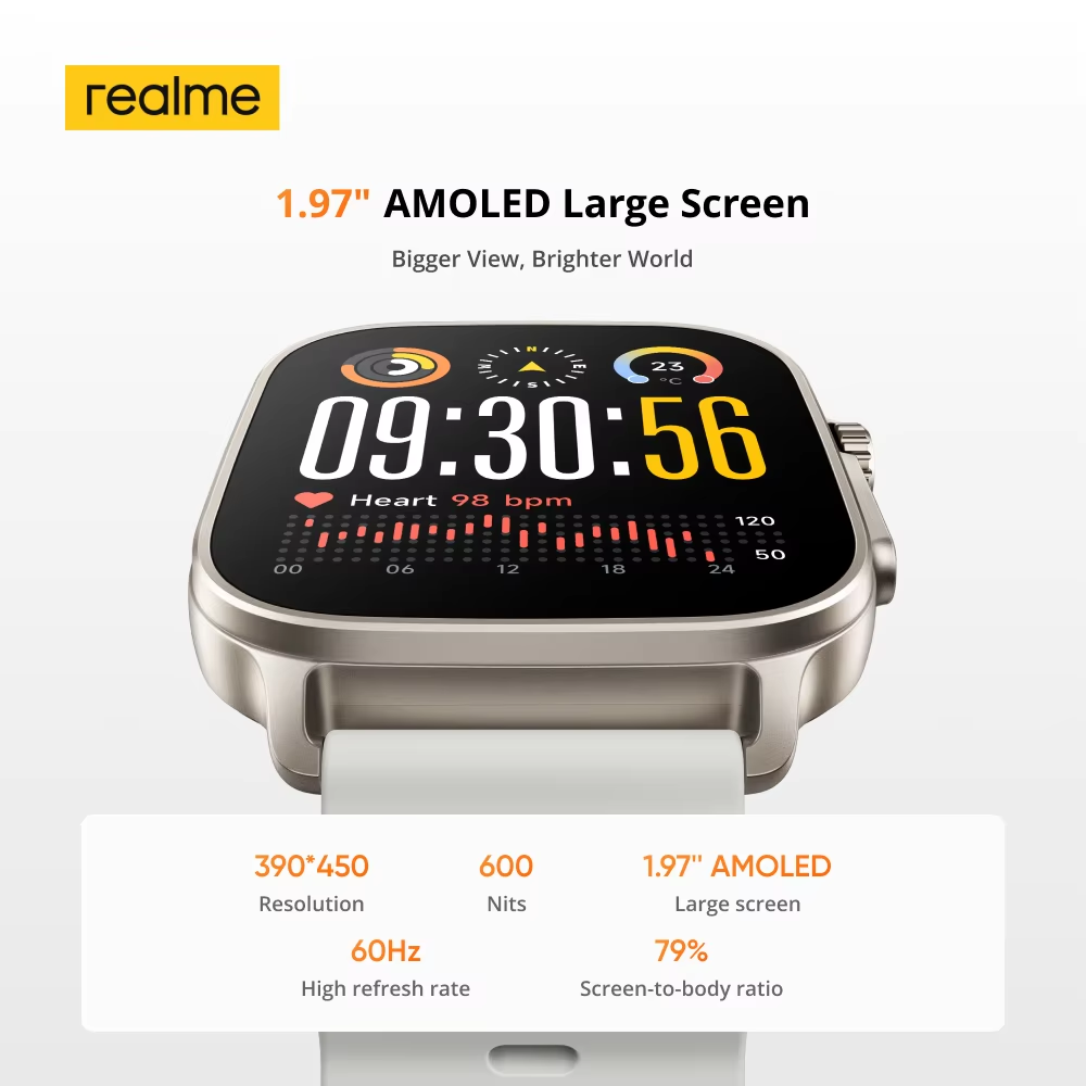 Global Version realme watch 5  - đánh giá và giá Smartwatch Faces