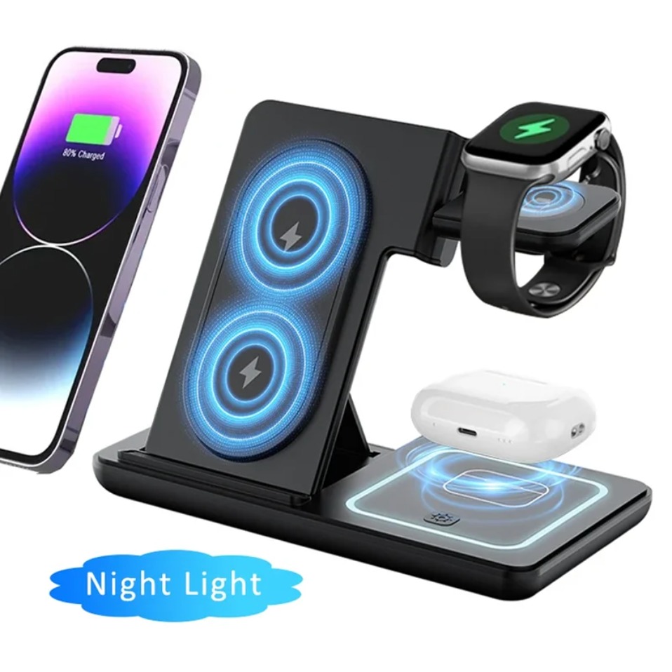 Night LED Light 3 In 1 Wireles - đánh giá và giá Watch Charger Cable
