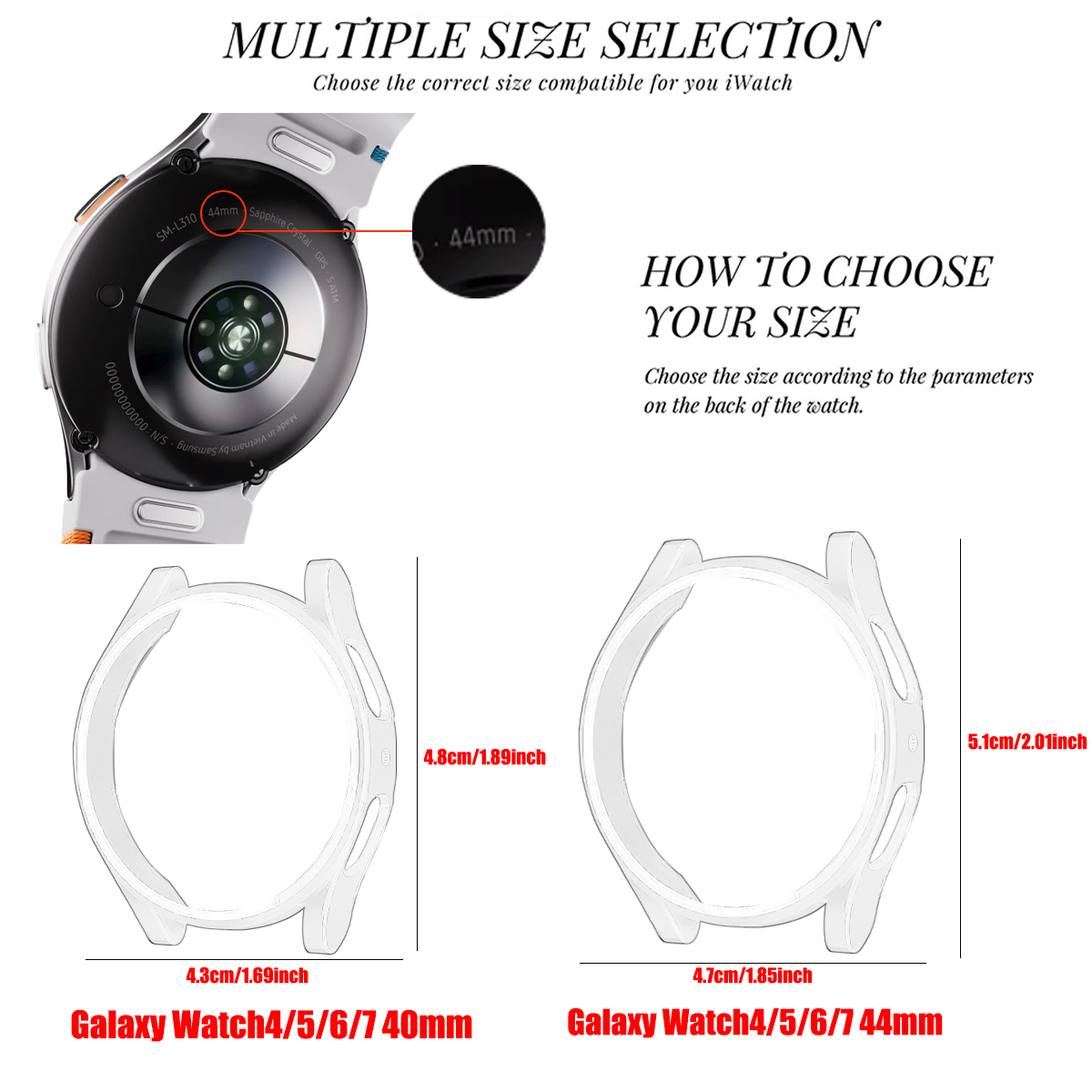 Case for Samsung Galaxy Watch  - đánh giá và giá Accessories For Galaxy Watch 5