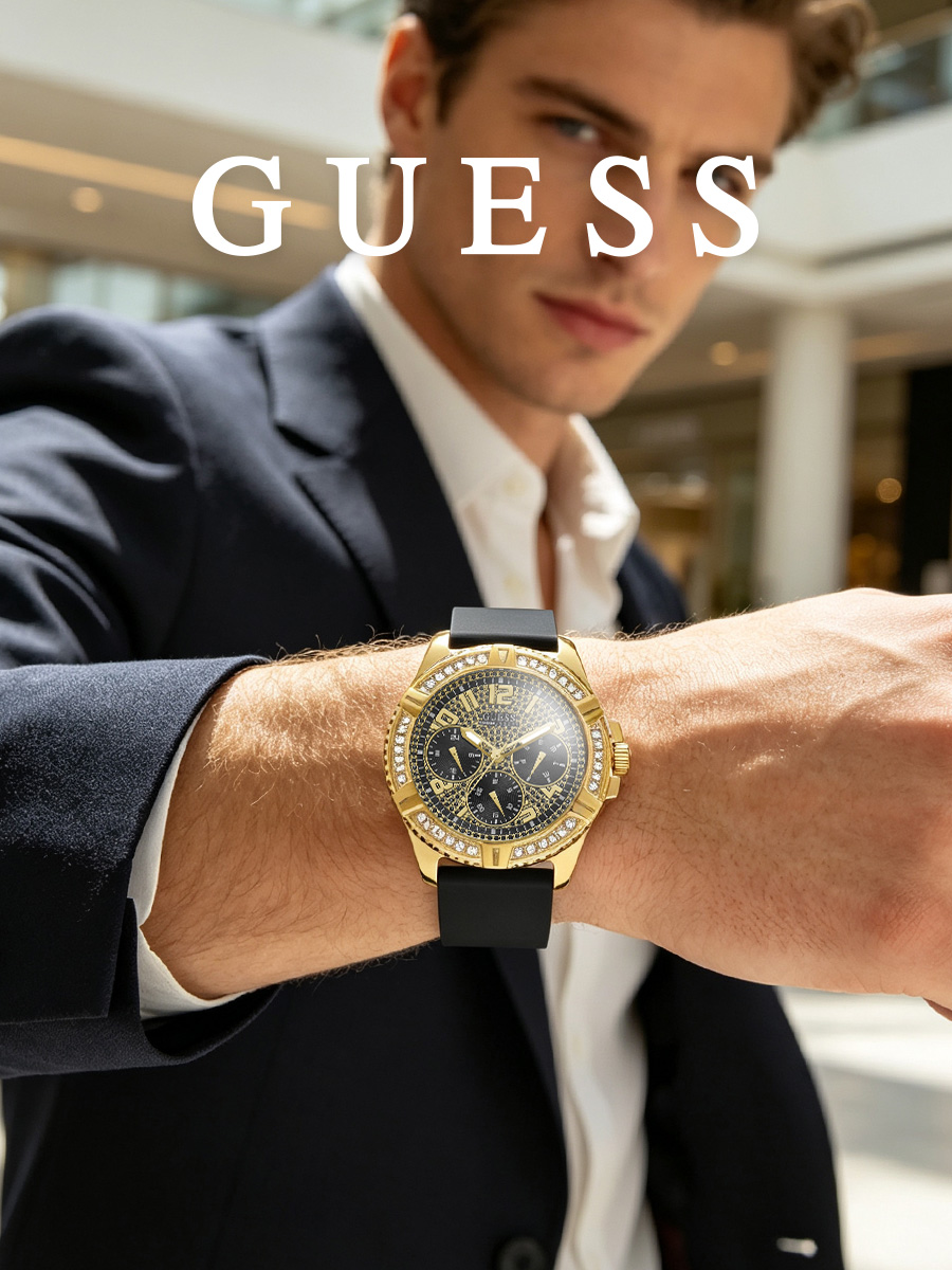 Guess Men's Watch Black Silico - đánh giá và giá Smartwatch Guess