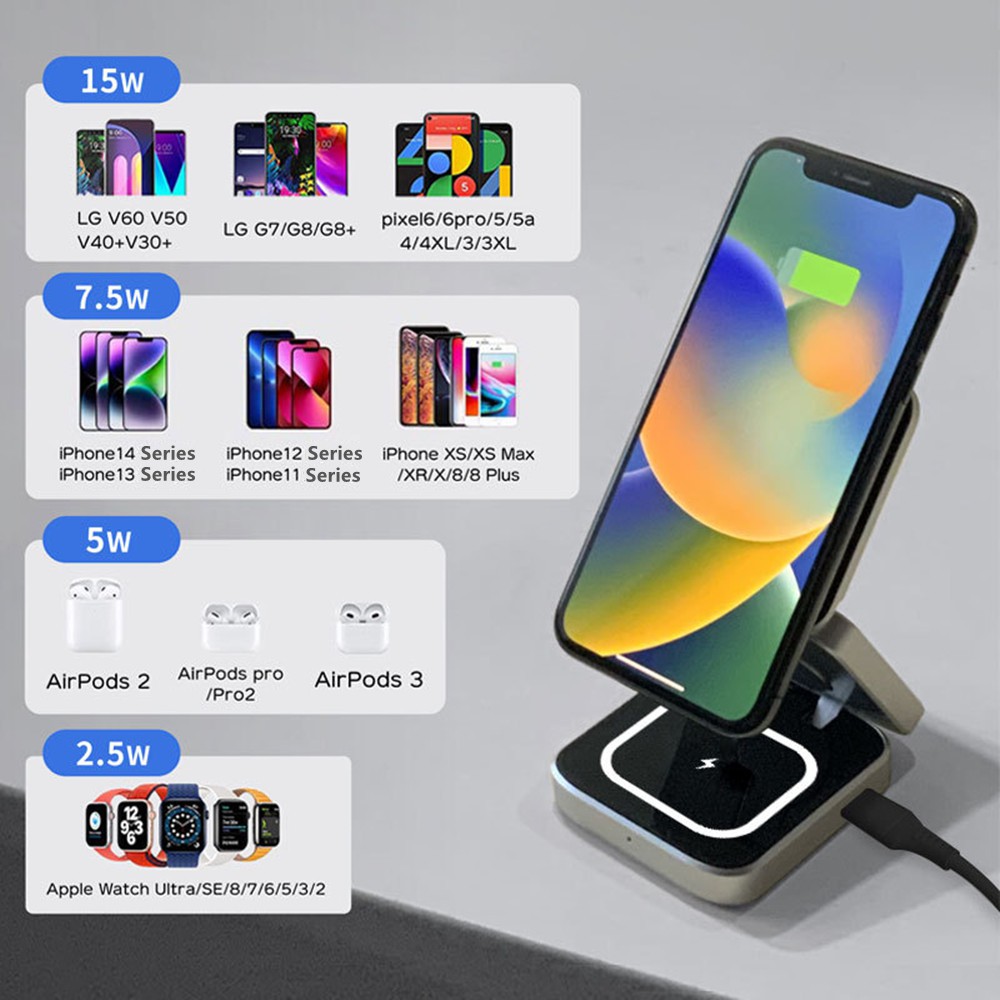 Foldable Magnetic Wireless Cha - đánh giá và giá Smartwatch Ac