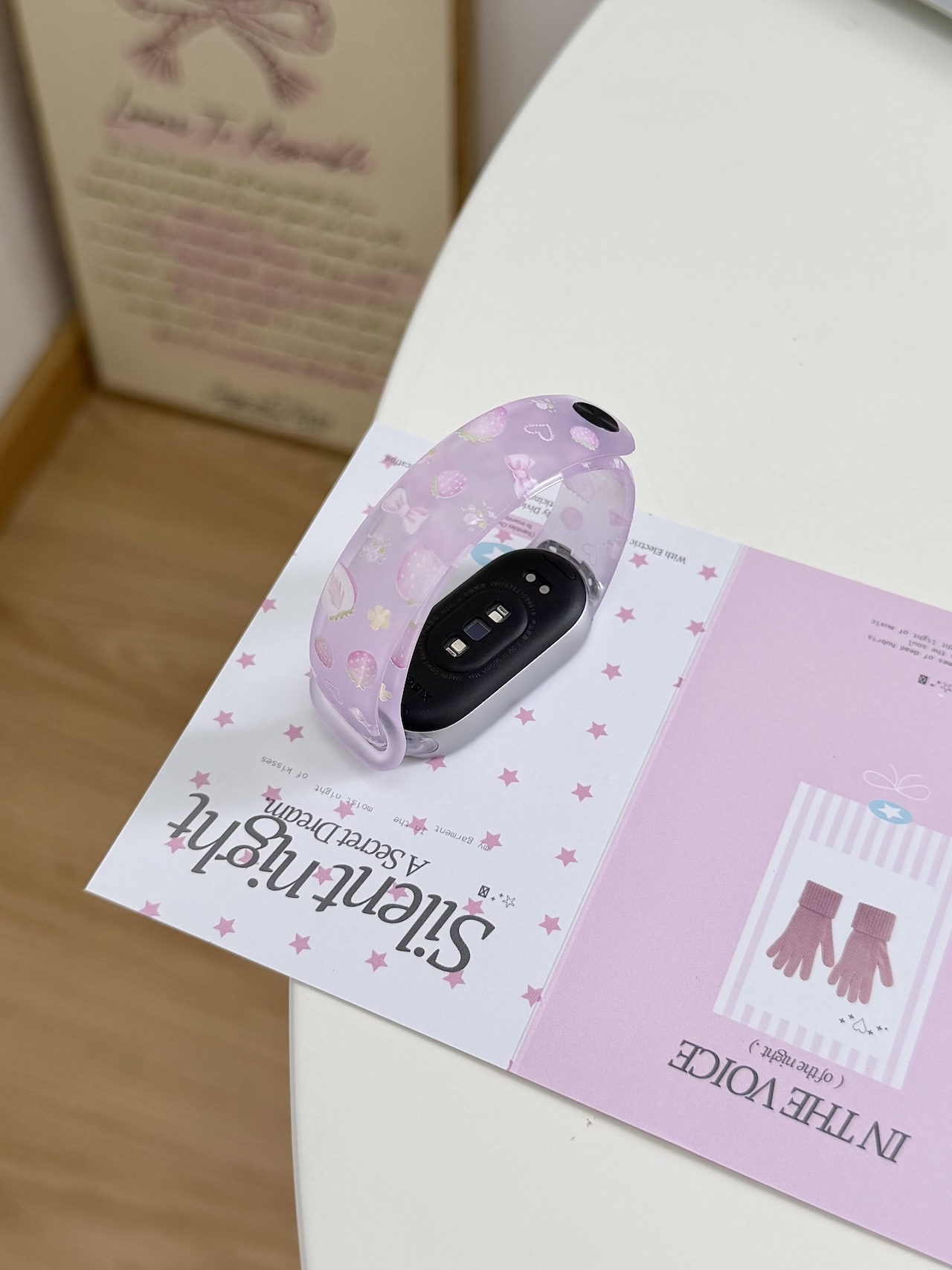 Super Cute Strawberry Bow Prin - đánh giá và giá Android Smartwatch Accessories