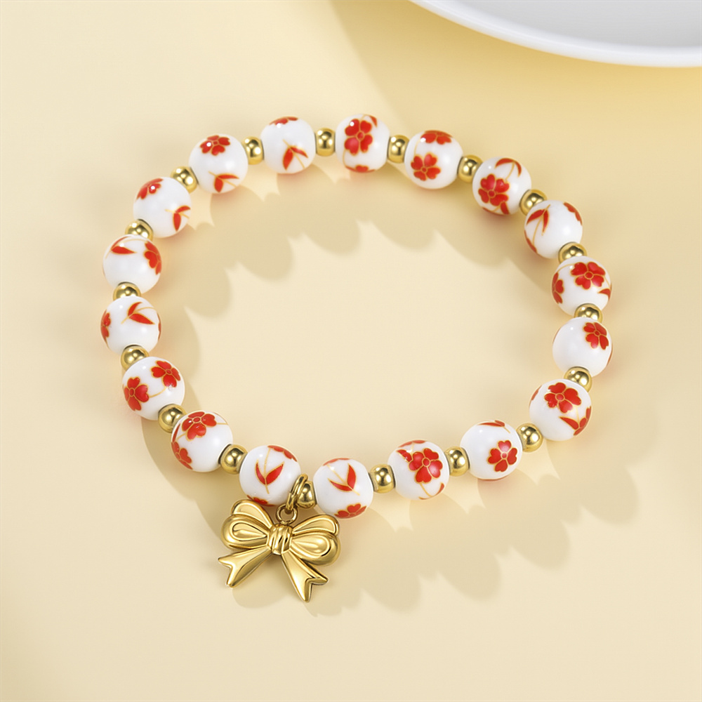 Colorful Ceramic Bead Bracelet - đánh giá và giá Ceramic Link Bracelet
