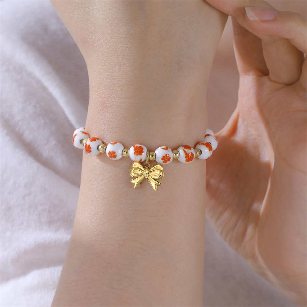 Colorful Ceramic Bead Bracelet - đánh giá và giá Ceramic Link Bracelet